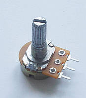 Змінний резистор (потенціометр) 2кОм (WH148-B2K) моно L=20мм
