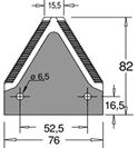 Сегмент ножа жатки Case 1030, Dronningborg, Massey Ferguson 44103700, D44103700, Н066.34