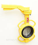 Засувка Батерфляй поворотна для газу AYVAZ тип KV9 Ду150 Ру16 диск чавун, фото 3