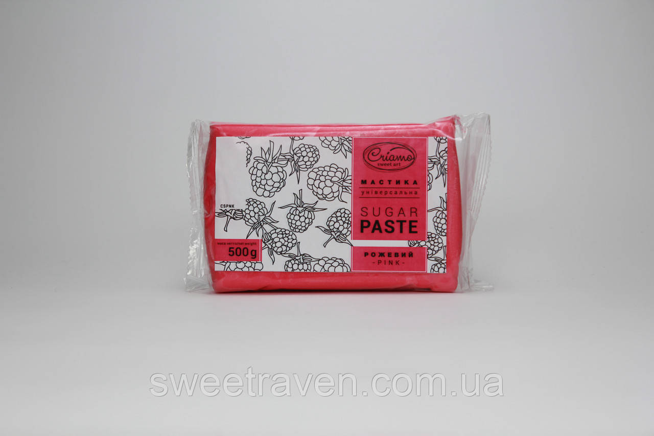 Мастика для обтяжки Criamo Розова SugarPaste Pink 0,5 кг