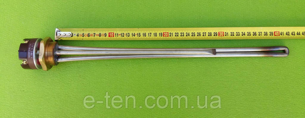 Тен неіржавка для чавунної батареї 2500W різь 1 1/4 (Україна) з італійським термостатом Reco (з термозахистом), фото 1