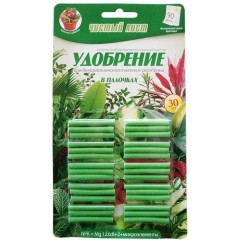 Добриво Чистий лист палички для декоративно-листових, 30 шт 0590.001 Kvitofor