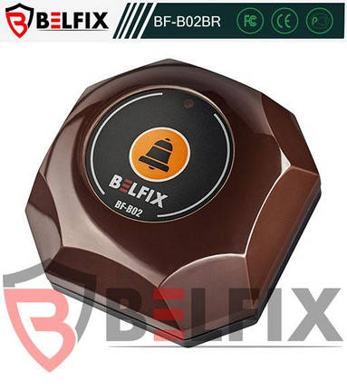 Потужна по сигналу Кнопка виклику офіціанта та персоналу BELFIX-B02BR, фото 1