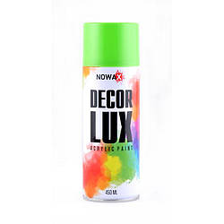 Акрилова фарба Nowax Decor Lux RAL 6018 Світло-зелений 450 мл