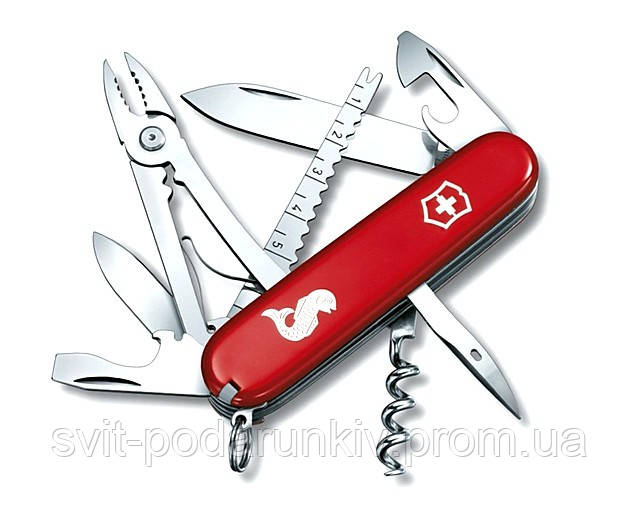 Складний кишеньковий швейцарський ніж для рибалки Victorinox ANGLER 1.3653.72