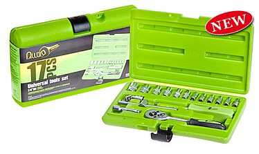 Набір інструментів Alloid 1/4",17 пред. НГ-2017П, фото 1