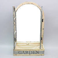 Декор - зеркало "Garden" с подставкой для цветов