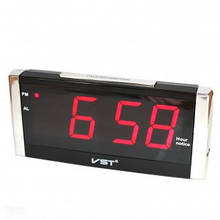 Годинник настільний електронний світлодіодний з червоним дисплеєм VST 731T-1  