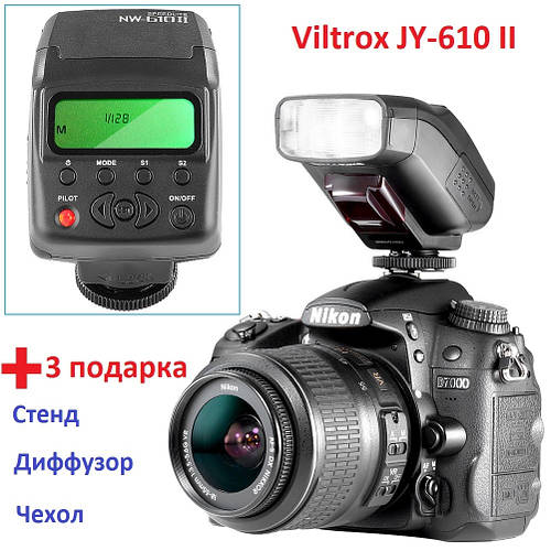 Внешняя компактная вспышка Viltrox JY-610 II, Canon, Nikon, Olympus ...