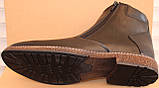 Зимові чоловічі черевики шкіряні на блискавці від виробника модель АМ020, фото 5
