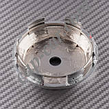 Ковпачки заглушки для литих дисків хромований конус 62/68мм, фото 2
