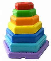 Іграшка розвивальна "Радужна пірамідка" (39354)