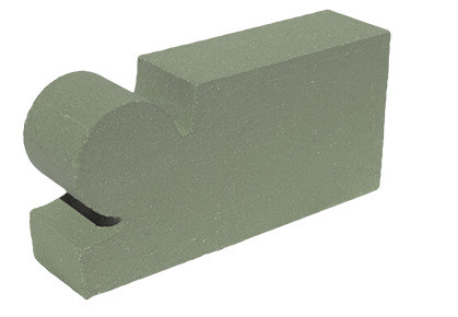 Фасонна цегла LAND BRICK "Крапля" зелений
