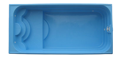 Басейн модель "КЛАСІКА-2" 7,40 х 3,50 х 1,10-1,70 м (з перепадом глибини). Базовий колір блакитний.