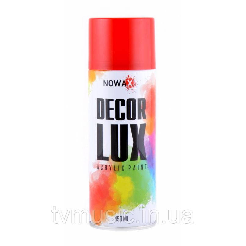 Акриловая краска Nowax Decor Lux RAL 3020 Красный 450 мл - фото 1 - id-p576563950