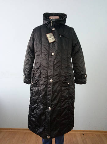 Пальто жіноче зимове довге великого розміру QUAN, фото 2