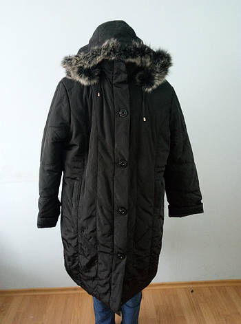 Пальто жіноче зимове довге дуже великого розміру DRAGON, фото 1