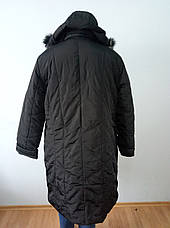 Пальто жіноче зимове довге дуже великого розміру DRAGON, фото 4