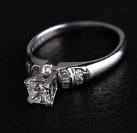 Женское кольцо из белого золота с бриллиантами С31Л1№7