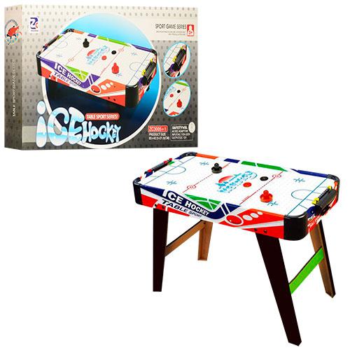 Аерохокей повітряний дитячий на ніжках ZC 3005+2. Від батарейок і USB кабелю. 81-42-60см, фото 1