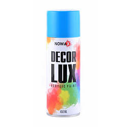 Акрилова фарба Nowax Decor Lux RAL 5012 Світло-блакитний 450 мл