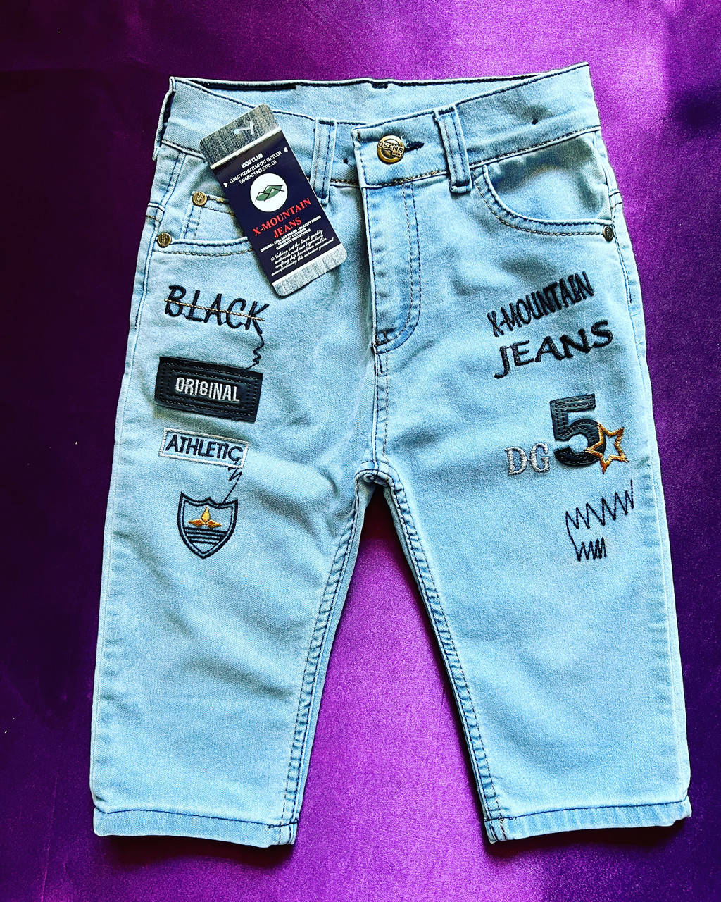 

Джинсовые шорты для мальчика Турция от 8-12 лет, Голубой