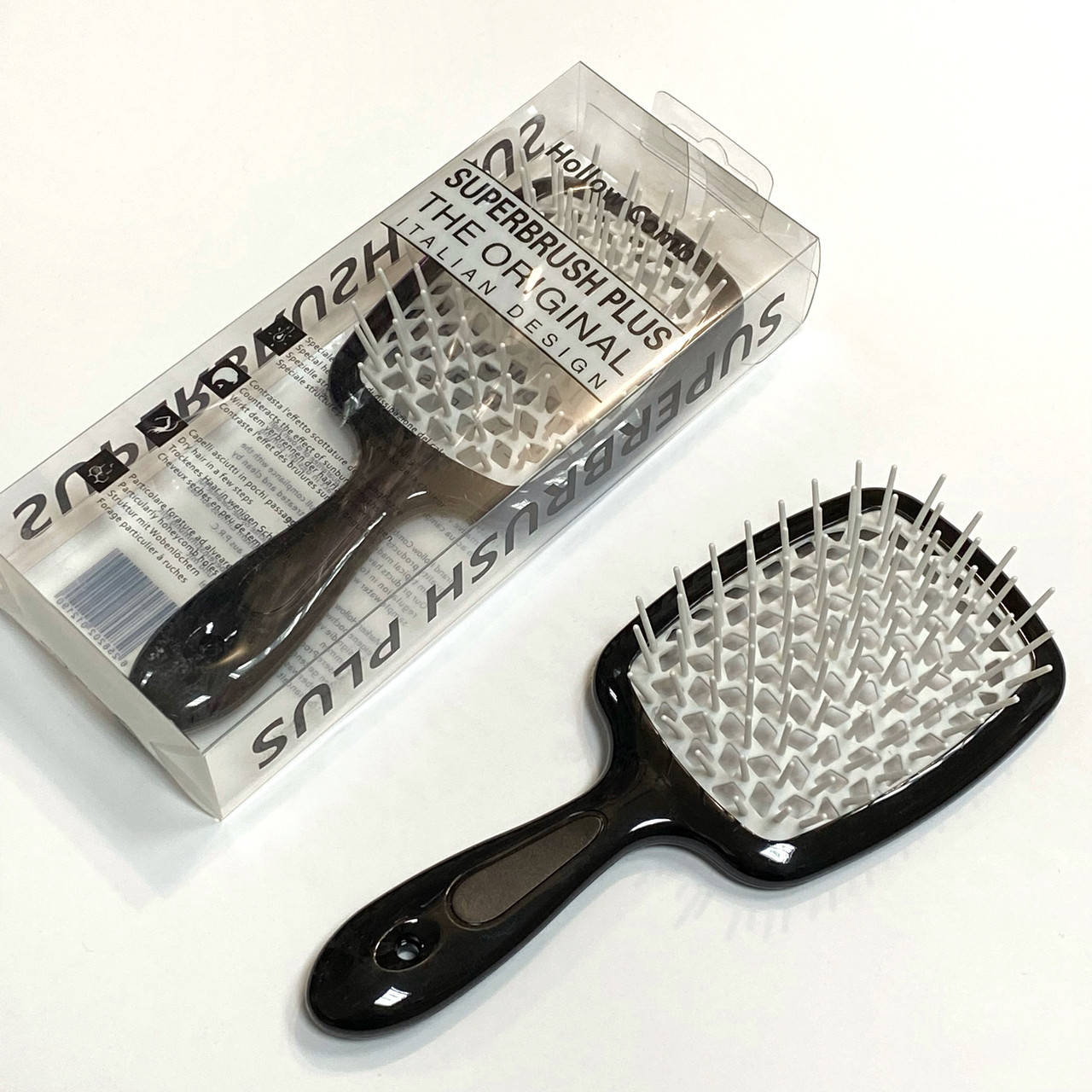 

Расческа для волос Superbrush Plus Hollow Comb, черная, Черный