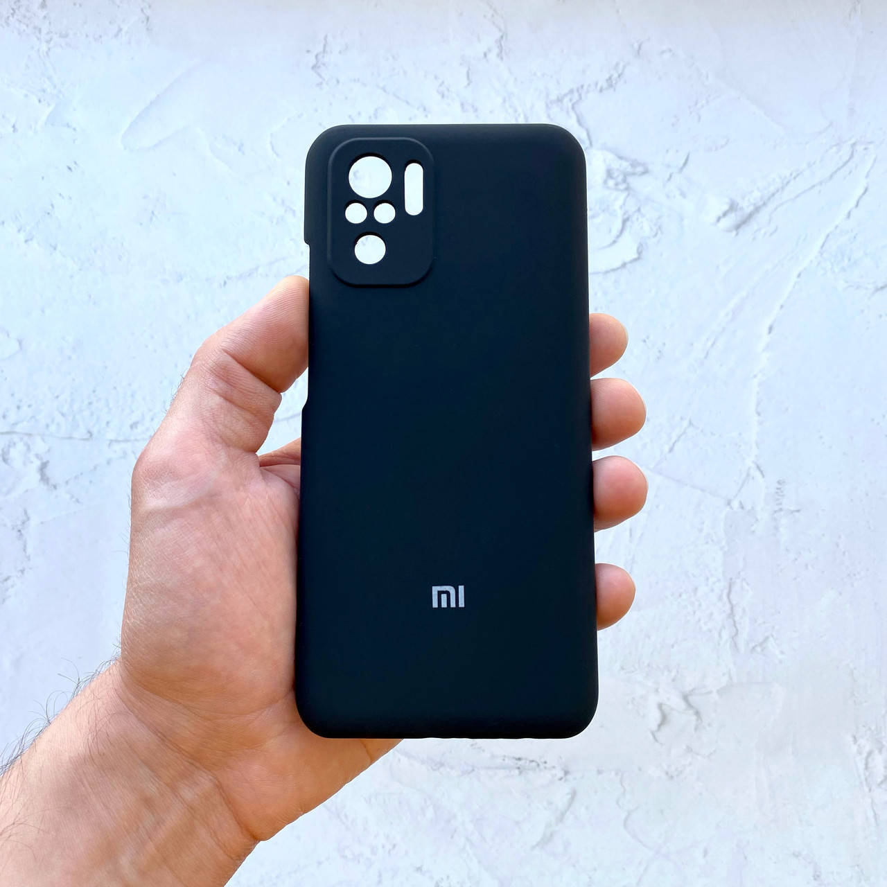 

Чехол на Xiaomi Redmi Note 10 | 10S Full Silicone Case черный силиконовый (для сяоми редми нот ксяоми ноут)