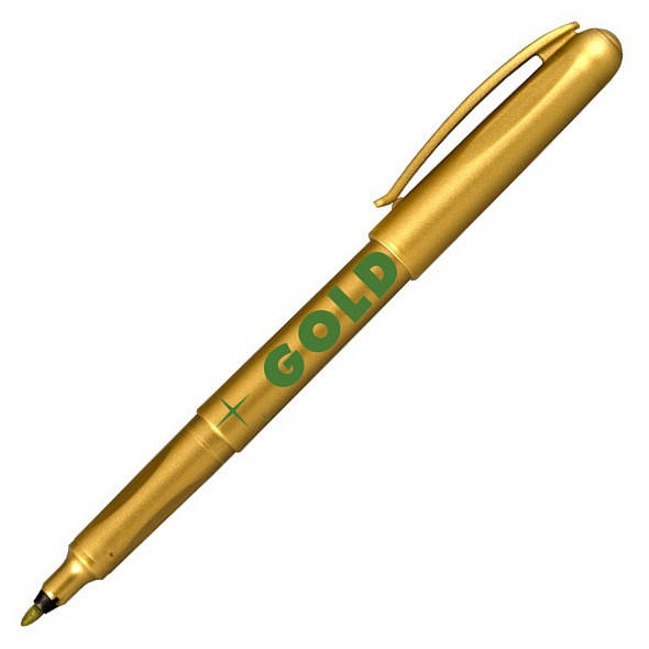 

Маркер Centropen Gold 2670 круглый 1 мм. золотой.