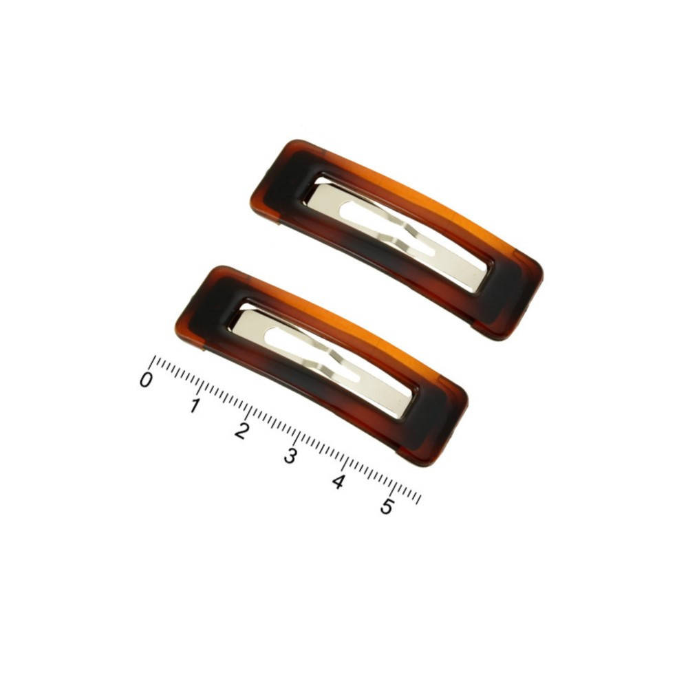 

Заколка тик-так для волос коричневая 2 шт, пара, Коричневый