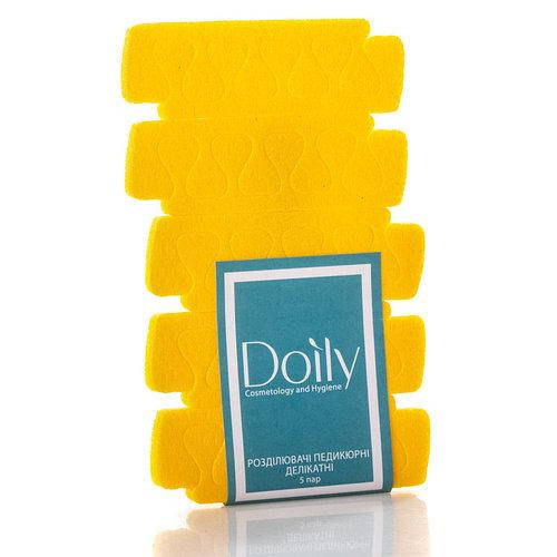 

Разделители педикюрные желтый 5 пар Doily