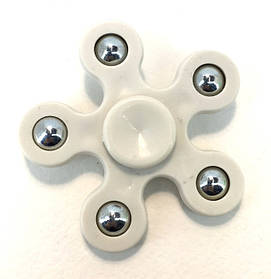 Спиннер п'ятикутник білий