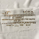 Шифон однотонний білий, ширина 150 см, фото 6