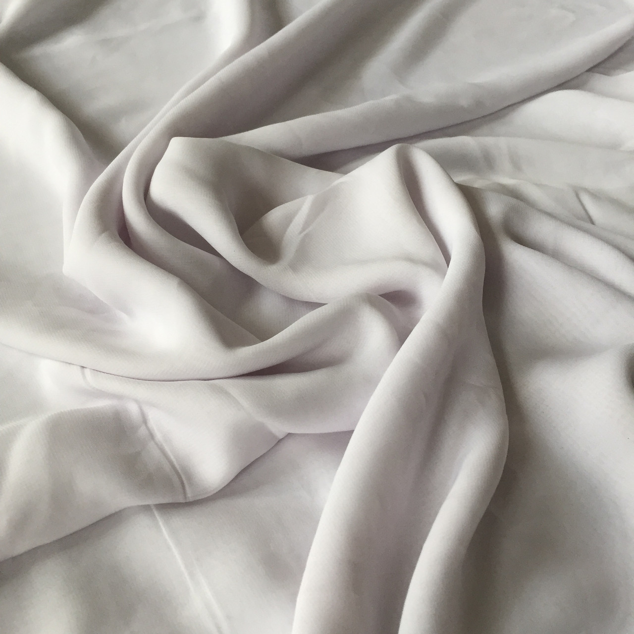 Шифон однотонний білий, ширина 150 см, фото 1