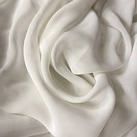 Шифон однотонний молочний, ширина 150 см