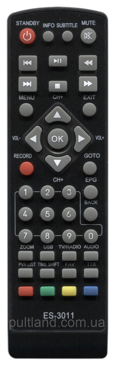 Пульт для Т2 тюнера Eurosky ES-3011
