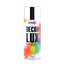 Акрилова фарба Nowax Decor Lux Bright Chrome Хром 450 мл