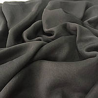 Шифон однотонний чорний, ширина 150 см