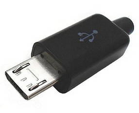 Штекер micro USB бакеліт розбірної чорний