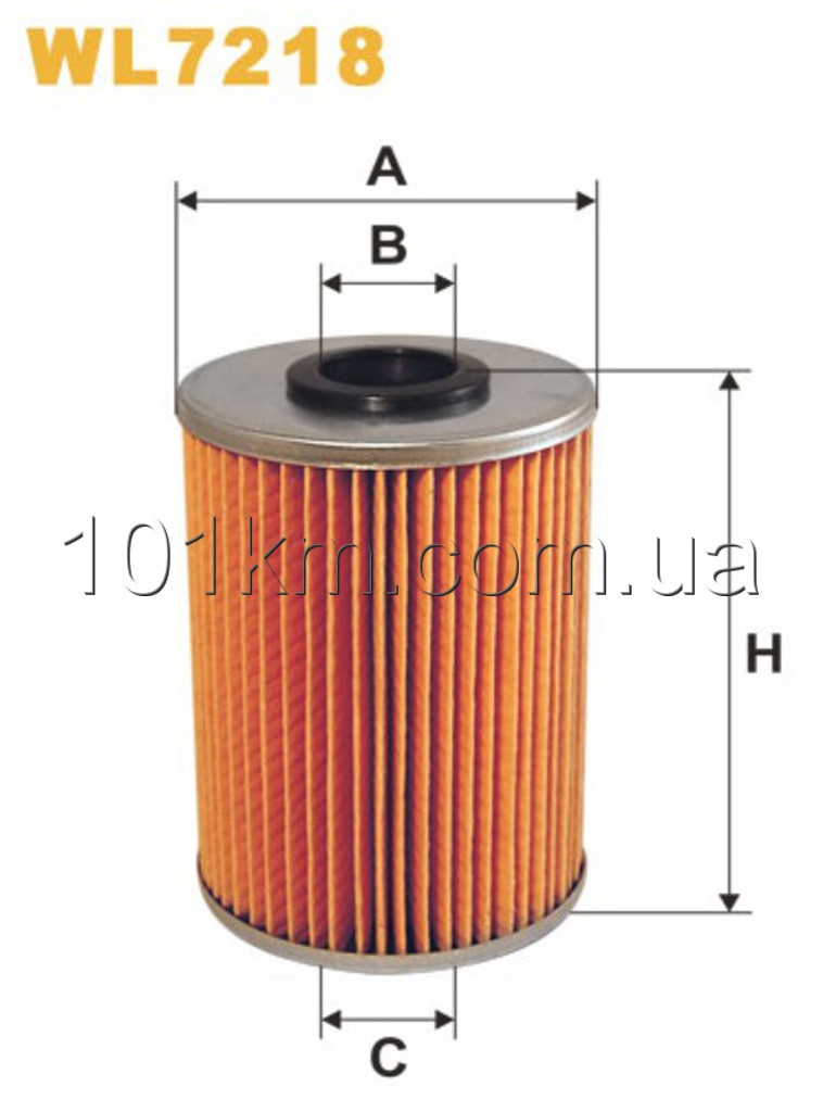 Фільтр масляний WIX WL7218 (OM522/2)    