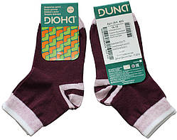 Шкарпетки дитячі, темно-бузкові з рожевою п'ятою і носком, р. 16-18, Дюна