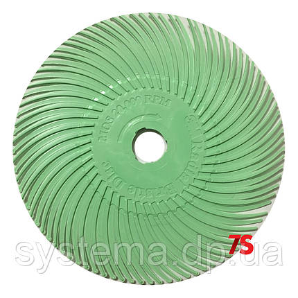 3M 30132 Scotch-Brite™ Bristle RB-ZB - Радіальна щітка 76х9 мм, 1 мкм, світло-зелена, фото 2