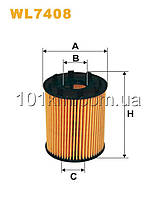 Фільтр масляний WIX WL7408 (OE 670)    