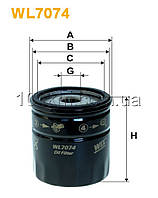 Фільтр масляний WIX WL7074 (OP 629)