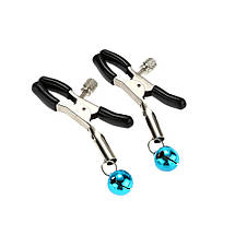 Затиски бдсм для сосків NippRing з бубенчиками прикраса на соски, фото 3