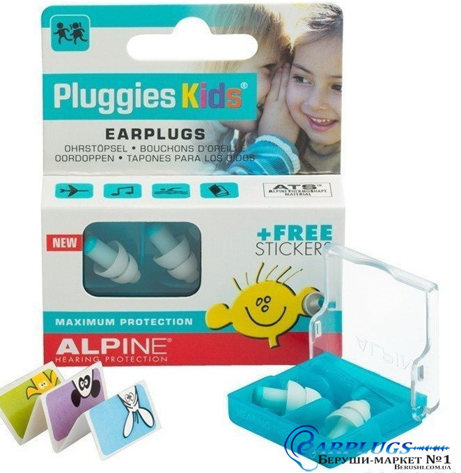 Беруши для детей №1 Alpine Kids Pluggies + ПОДАРОК. Голландия. - фото 8 - id-p37524328