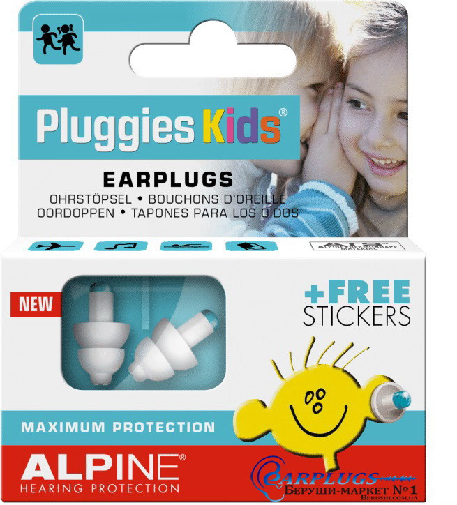 Беруши для детей №1 Alpine Kids Pluggies + ПОДАРОК. Голландия. - фото 4 - id-p37524328