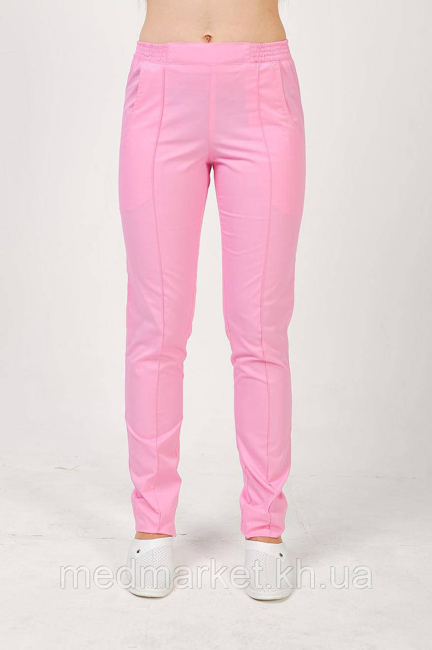 Брюки медичні жіночі завужені ELIT COTTON Рожевий