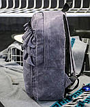 Рюкзак жіночий міський оксамитовий з рюшами (чорний), фото 7