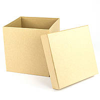 Подарочная коробка Крафт 16x16x16 см